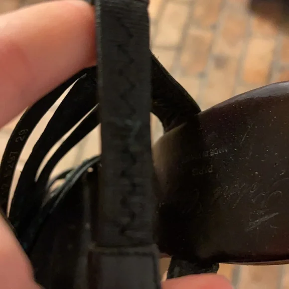 Robert Clergerie Wood Platform Leather Heels - Picture 10 of 10